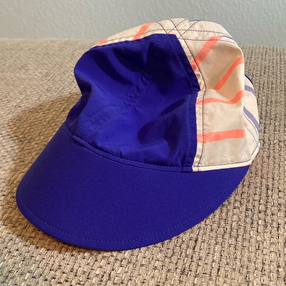 Lululemon Nylon Hat Seawheeze Edition Blue/Coral/Orange Mounti Stripe Mermaid OS - Picture 1 of 6
